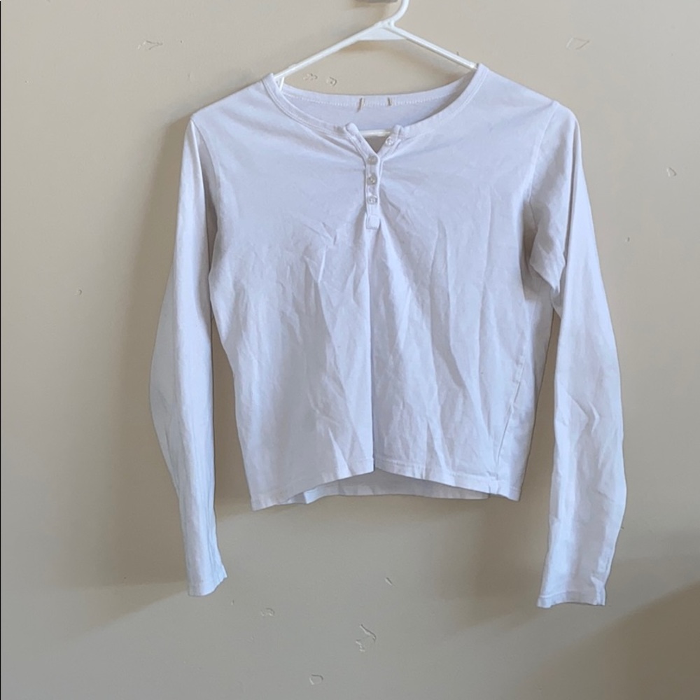 White Brandy Melville long sleeve.